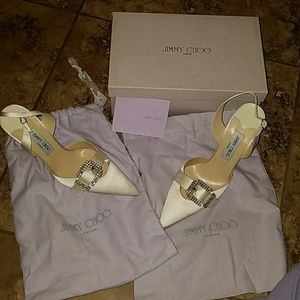 Brand New Jimmy Choo bridal shoe.